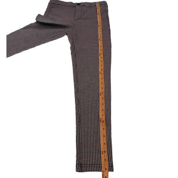 Zara Brown/Maroon Houndstooth High Rise Skinny Pants- M - Picture 8 of 9